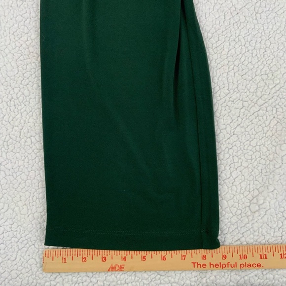 Susan Graver Liquid Knit Straight Leg Pull On Pants Dark Green Comfy 1X - Picture 10 of 13